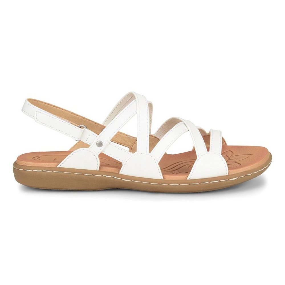 Born B.O.C. White Sandals Vegan leather Altheda Women 9